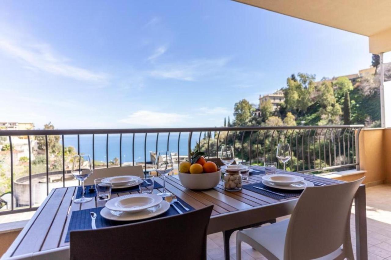 Calipso Big Apt With Sea View, Parking & Pool Taormina Exterior foto